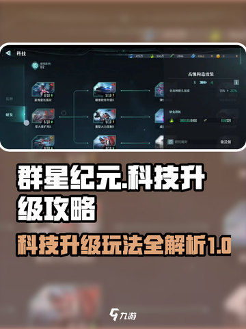 群星纪元科技升级怎么做介绍截图1