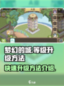 梦幻的城📖等级升级秘籍🔥玩家必看！