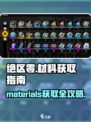 绝区零材料获取大揭秘💥游戏资源随手得！🔥