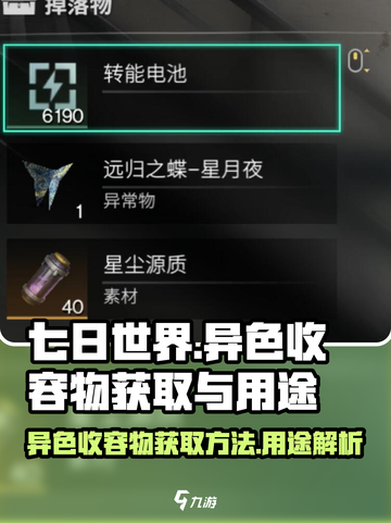 七日世界异色收容物该怎么获取介绍截图1