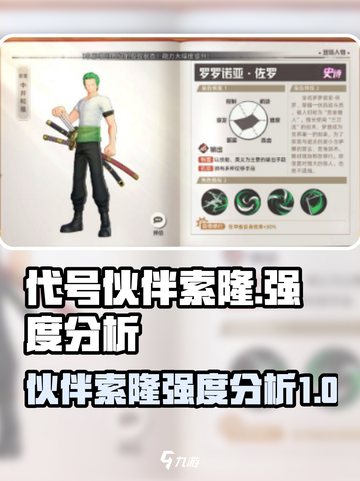 代号伙伴索隆怎么样介绍截图1