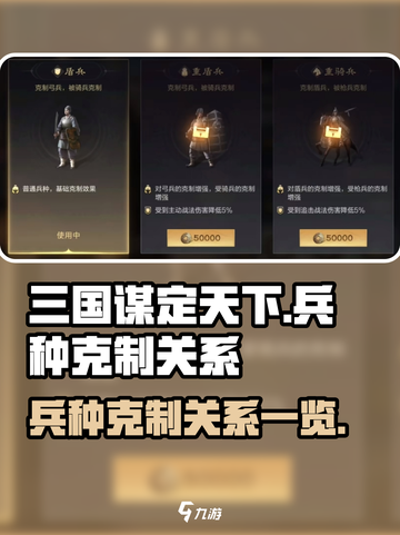 三国谋定天下🔥兵种克制关系全揭秘！截图1