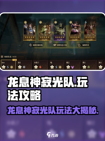 龙息神寂光队玩法🔥光耀队阵容搭配攻略✨截图1