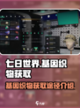七日世界基因织物怎么获得介绍