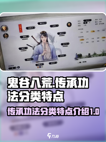鬼谷八荒传承功法的分类有哪些介绍截图1