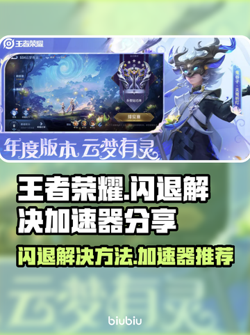 王者荣耀🔥闪退？用这个加速器立马解决！截图1