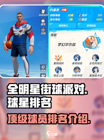 全明星街球派对球星排名一览介绍截图1