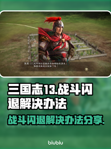 三国志13战斗闪退💥解决办法来了！💡截图1