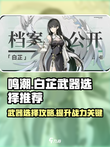 鸣潮⚡白芷武器选择攻略，最强搭配 Revealed！截图1