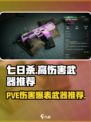 七日世界PVE伤害最高武器推荐介绍