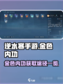 逆水寒手游金色内功图鉴一览介绍