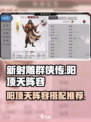 新射雕群侠传之铁血丹心阳顶天阵容攻略介绍