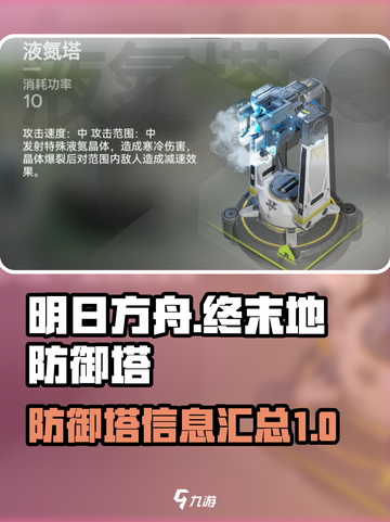 明日方舟终末地🔥防御塔全解析来啦！截图1
