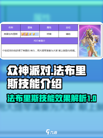 众神派对法布里斯技能好用吗介绍截图1