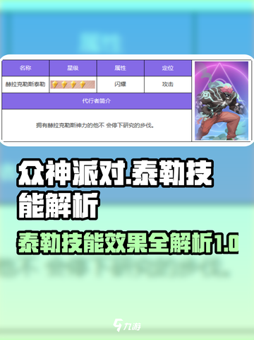 众神派对泰勒技能怎么样介绍截图1