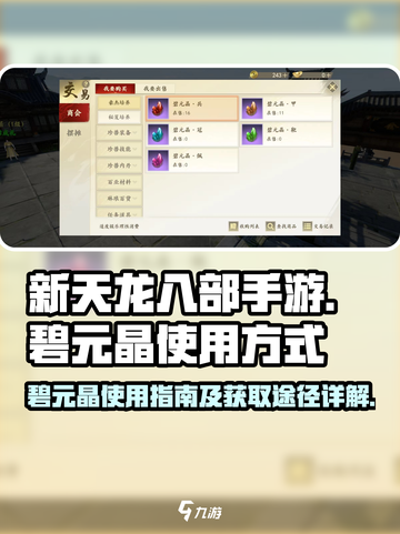 新天龙八部手游碧元晶怎么用介绍截图1