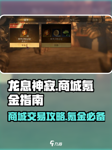 龙息神寂商城氪金指南介绍截图1