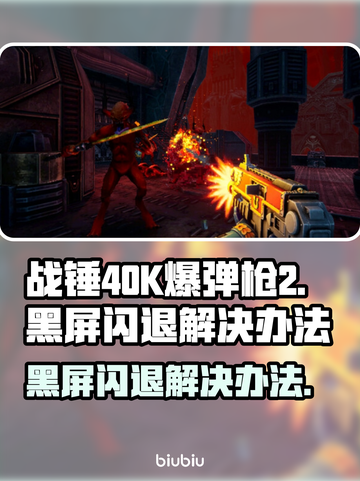 战锤40K爆弹枪2黑屏闪退？💥一招教你搞定！🎮截图1