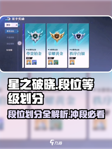 🔥星之破晓段位划分大揭秘！冲分必看⭐截图1