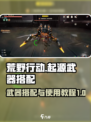 荒野起源🔥最强武器搭配教程，速来围观！