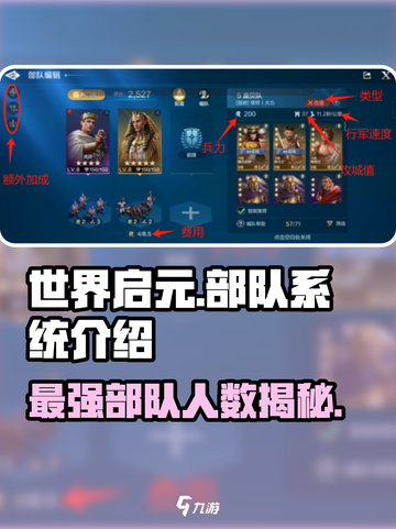世界启元🔥部队系统揭秘：人数无上限，战力爆表！截图1