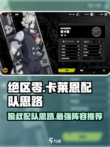 绝区零🔥狼叔配队超强阵容推荐！卡莱恩必备⚡截图1