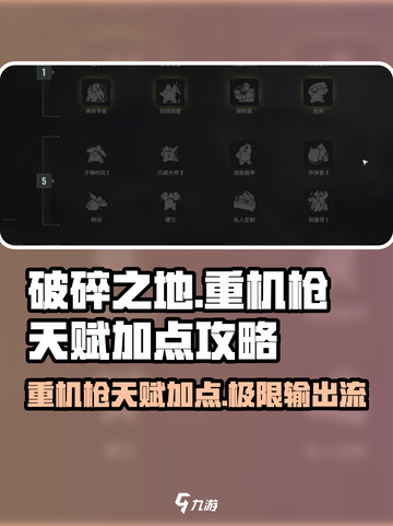 破碎之地🔥重机枪天赋加点攻略来啦！💥截图1