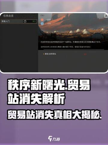 秩序新曙光贸易站怎么消失了介绍截图1