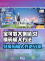 宝可梦大集结兑换码在哪里输入介绍