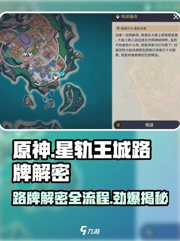 原神✨：星轨王城路牌解密全流程大公开！截图1