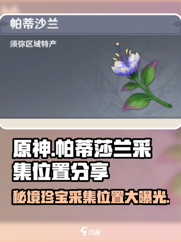 原神🔥帕蒂莎兰采集位置全解密！💎截图1