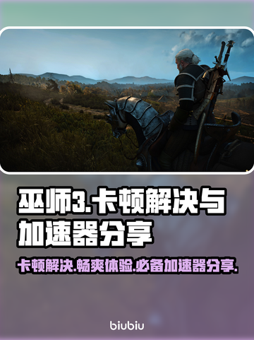 巫师3卡顿🔥用这个加速器流畅玩！⚡截图1