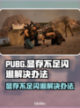 PUBG显存不足闪退？内存优化攻略来啦！💥🎮