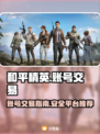 和平精英账号出售🔥官方渠道安全交易⚡