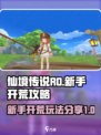 仙境传说RO新启航开荒攻略介绍