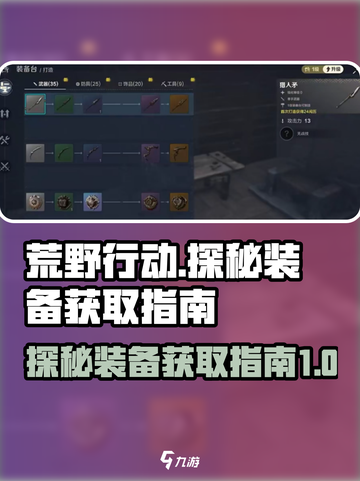 荒野起源🔥探秘装备轻松获取攻略💎截图1