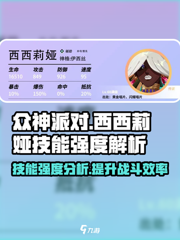 众神派对西西莉娅技能怎么样介绍截图1