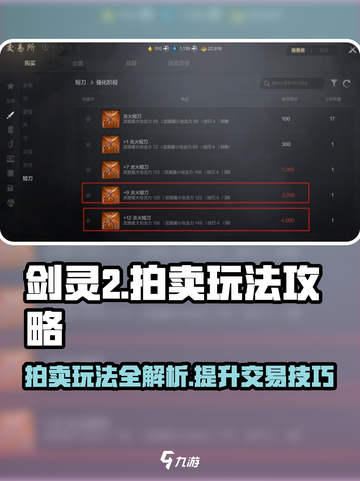 剑灵2拍卖怎么玩介绍截图1
