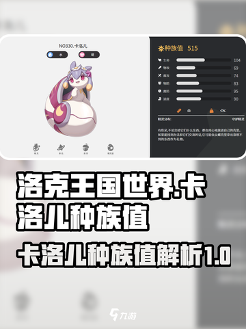 洛克王国世界🔥卡洛儿种族值全揭秘！💥截图1
