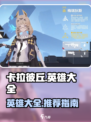 卡拉彼丘英雄大全介绍