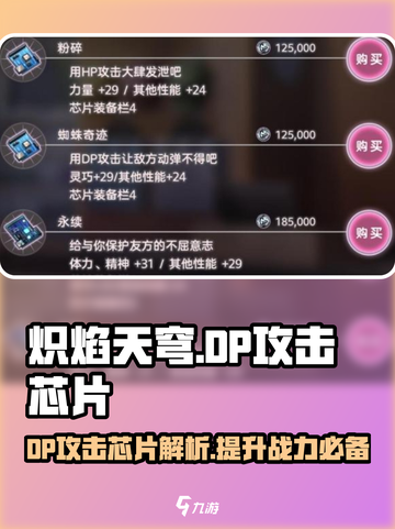 炽焰天穹🔥DP攻击芯片的秘密你了解吗？游戏玩家必看！截图1