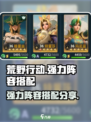荒野国度🔥最强阵容搭配，速来抄作业！