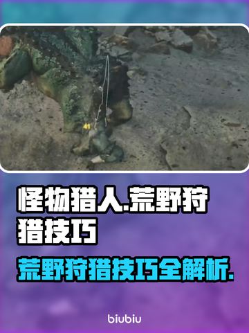 怪物猎人🔥荒野狩猎机制与技巧大曝光！截图1