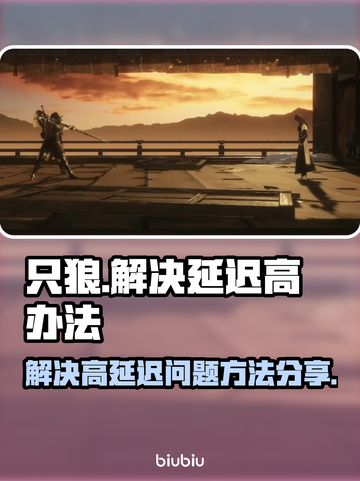 只狼延迟高？❌一招教你轻松解决⚡截图1