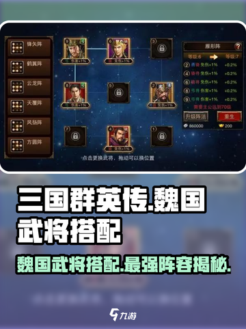 三国群英传国战版🔥魏国武将最强搭配阵容来啦！截图1