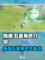 鸣潮⭐五星角色大揭秘！游戏党必看🔥