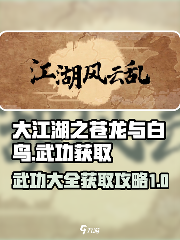 大江湖之苍龙与白鸟武功大全介绍截图1