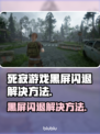 死寂游戏黑屏闪退？❌教你一键解决方法！🔥游戏技巧