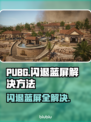 PUBG闪退蓝屏？❌一招教你搞定游戏流畅玩！🎉