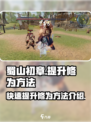 蜀山初章修为怎么提升介绍